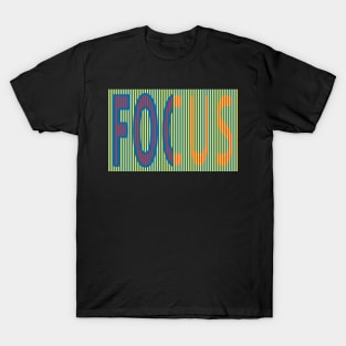 Fun Optical Illusion Focus Motivational Trick T-Shirt